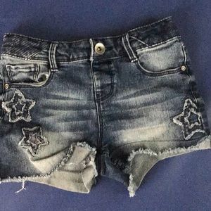 Kids blue jean shorts